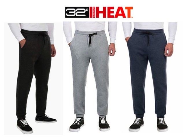 Weatherproof 32 Degrees Heat Mens Tech Fleece Performance Jogging Pants | eBay