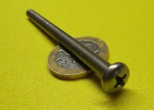 18-8 Stainless Steel Pan Head Phillips Machine Screw 10-32 x 3.00", 25 pcs