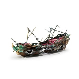 large sunken ship aquarium decoration