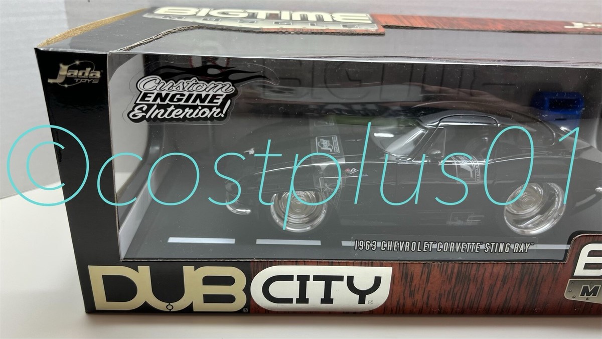 JADA DUB CITY 1963 CHEVROLET CORVETTE STINGRAY 1:18 BLACK SIGN