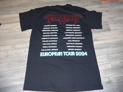 Testament Rar Unworn Tour Shirt Thrash Metal Exodus Anthrax Slayer Midnight **