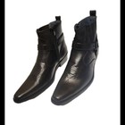 Alberto Fellini  Harness Black Ankle Western Cowboy Biker Boots Men's 10.5 NWOB — photo 3