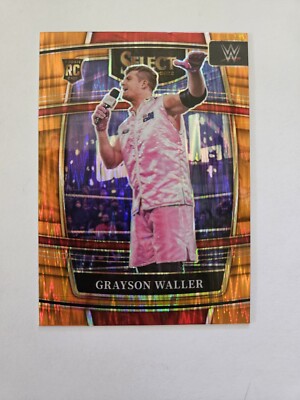 2022 Panini Select WWE Grayson Waller  Orange Flash Concourse Rookie Card #78