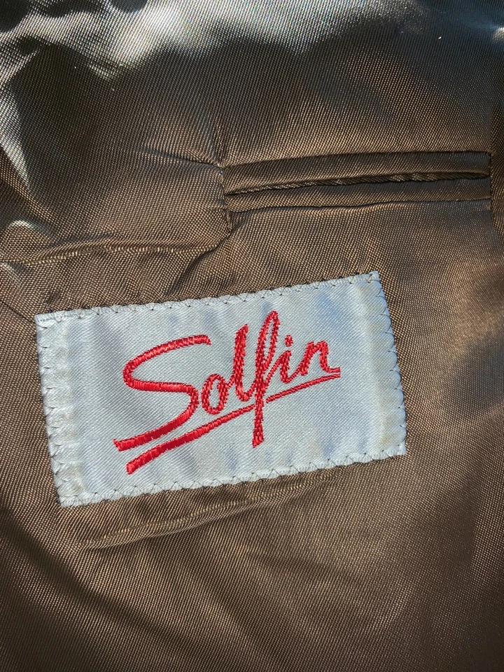 Veste homme vintage en velours côtelé de la marque Solfin, années 1960 - Photo 4/4