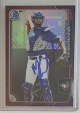 Autograph....2015 Bowman Chrome Prospects Purple #BCP162 Max Pentecost Blue Jays