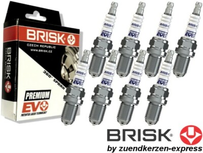 BRISK Premium EVO DR15SXC 1898 Zündkerzen, 8 Stück by Zuendkerzen-Express
