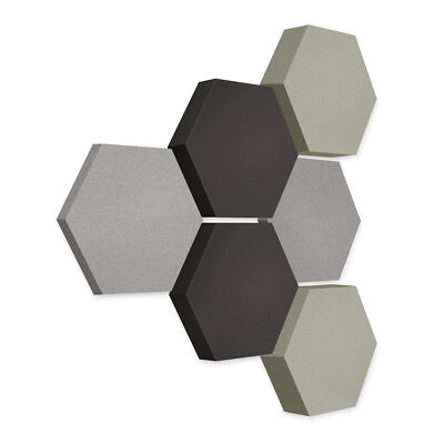 Edition ''LOFT'' 6 Absorber Wabe 3D Schallschutz Wand / Decke aus Basotect   #L014