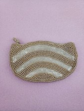 Vintage Ivory Beaded EVENING BAG CLUTCH La Regale Cocktail Holiday WEDDING