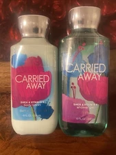 NEW Bath & Body Works CARRIED AWAY 10 fl oz Shower Gel & Body Lotion 8 oz