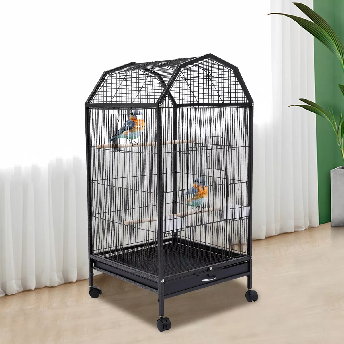 Large bird top cage stand
