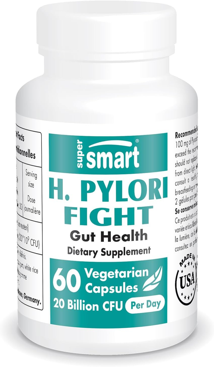 H. Pylori Fight Natural Treatment 20 Billion CFU per Day (Probiotic  Lactoba