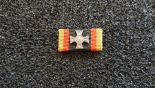 (S1-145) Bundeswehr Ehrenkreuz silber Bandspange Ordensspange 