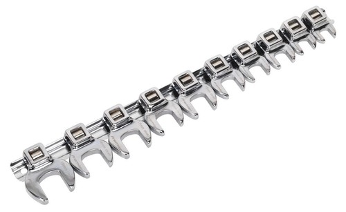 Sealey Premier Crow's Foot Open-End Spanner Set 3/8"Sq Drive 10pc AK5989