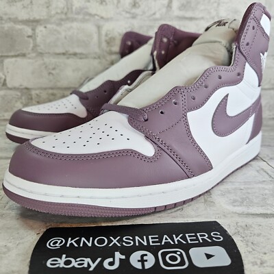 Nike Air Jordan 1 Men\'s Retro High OG White/Mauve Size 12, DZ5485-105, Purple Nike Air Jordan 1 Retro High OG  main image 2