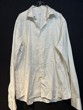 Ascot Chang Men Button Down Casual Shirt 23 1/2 Armpit To Armpit