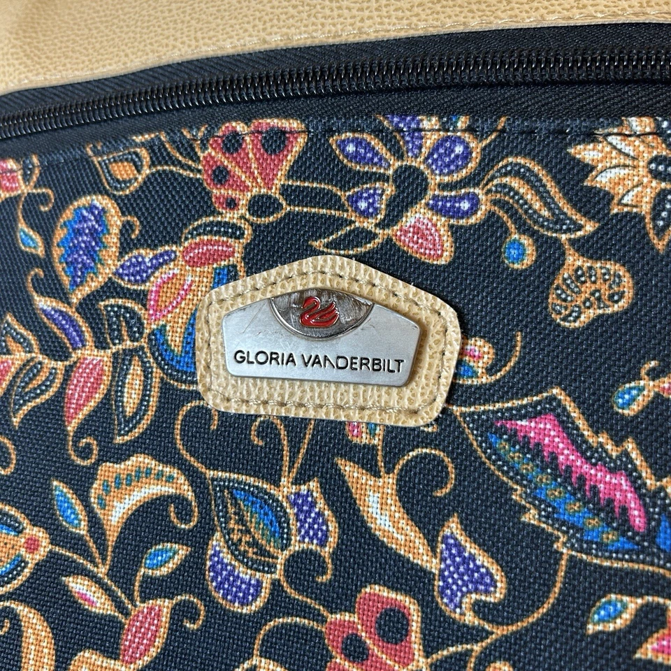 Bolsa de Lona Gloria Vanderbilt Llevar con Ruedas de Cachemira para Pasar la Noche Foto 3 de 4