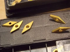 Guhring SA844596 carbide Lathe Turning insert 35 degree 1/4" (10 pcs) screw on