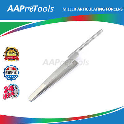 MILLER ARTICULATING PAPER FORCEPS STRAIGHT HOLDER DENTAL Restoration SERRATED CE