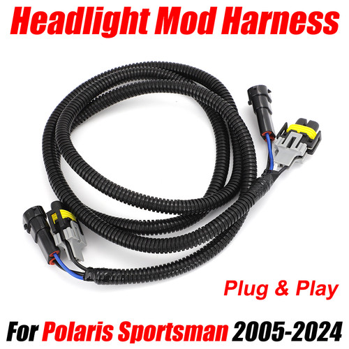 Arnés Plug & Play 400 450 500 570 700 800 faros mod Polaris Sportsman - Imagen 1 de 8