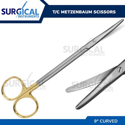T/C Metzenbaum Scissors Curved Overall Length 9.00'' German Grade