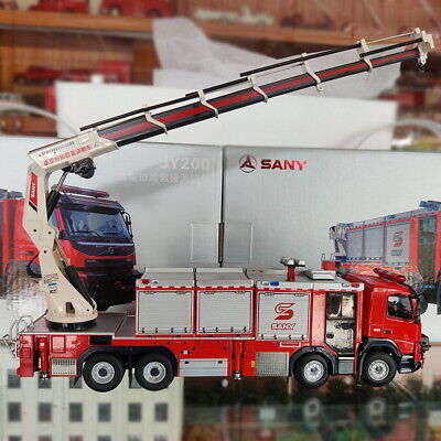 1/50 SANY JY200 Emergency Fire Rescue Major Fire Truck Volvo 1/50 SANY JY200 Emergency Fire Rescue Major Fire Truck Volvo