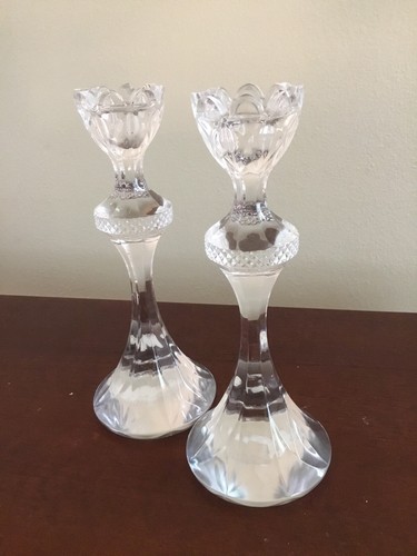 Candelabro alto de vidrio pesado - Juego de 2 - Decoración del hogar - Decoración de mesa - Imagen 3 de 5