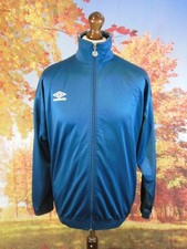 Umbro blue 1980's full zip Tracksuit Jacket. UK men's size Medium