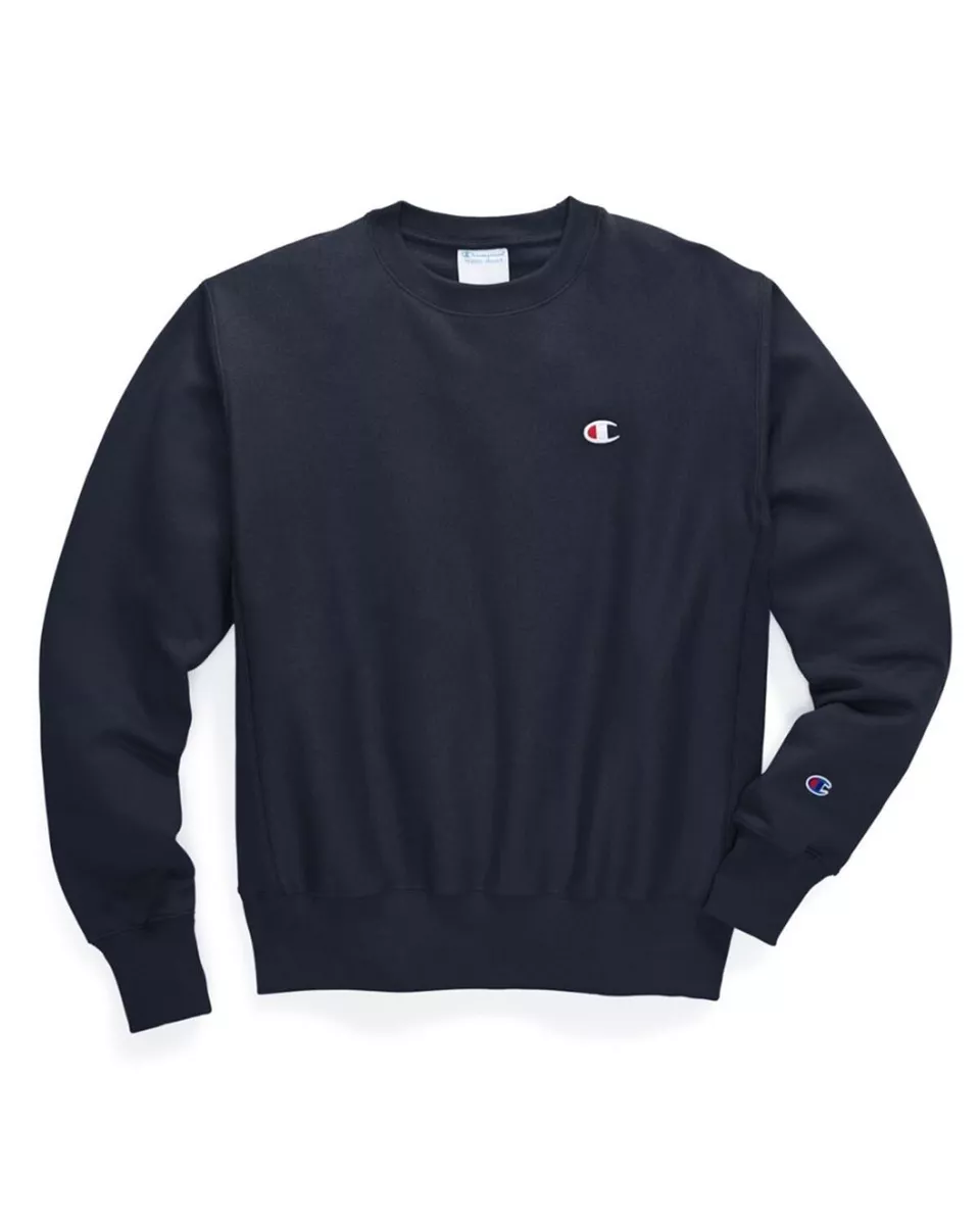 NEW MEDIUM CHAMPION MEN REVERSE WEAVE CREW NAVY SWEATSHIRT GF70