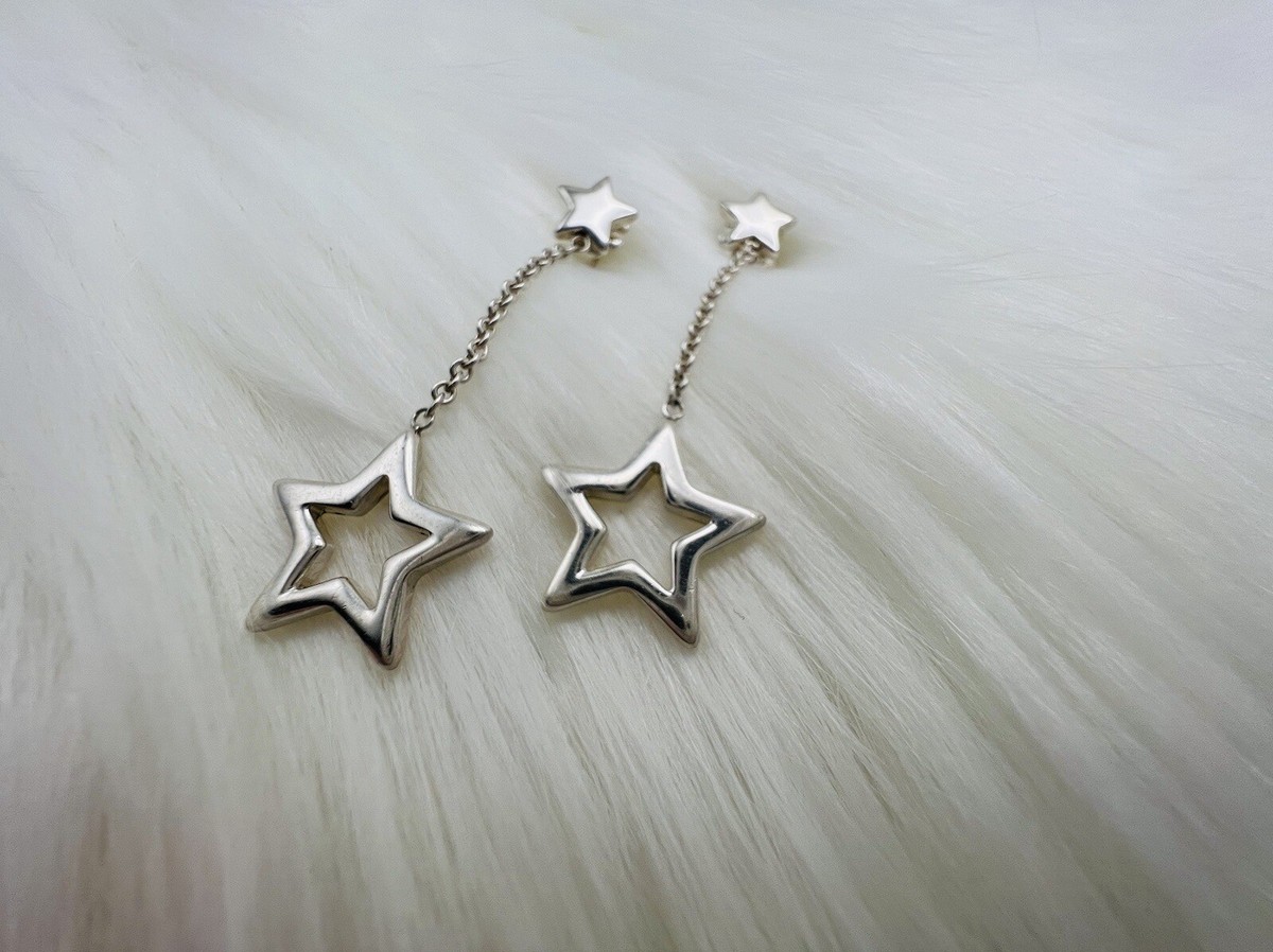 Tiffany Star Drop Dangle Earrings