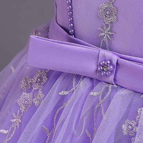 Flower Kids Party Dress Girls Bridesmaid Wedding Pageant Princess Gown Lace Tutu - Picture 8 of 49
