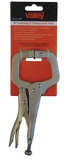 6" Locking C-Clamp with Swivel Pads