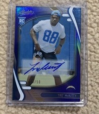2021 PANINI ABSOLUTE TRE' MCKITTY ROOKIE RC AUTO /50 LOS ANGELES CHARGERS 