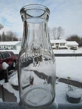 TREP Milk Bottle Oakhurst Dairy PORTLAND ME CUMBERLAND COUNTY 1936 Store Bottle