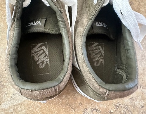 VANS Ward Olive Suede Size Women 8.5 - Picture 5 of 7