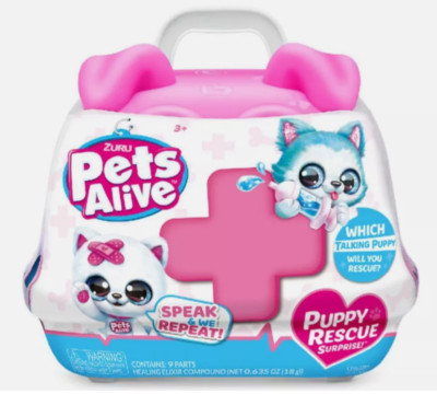 ZURU Pets Alive Puppy rescue Surprise Interactive Toy Electronic Speak Repeat