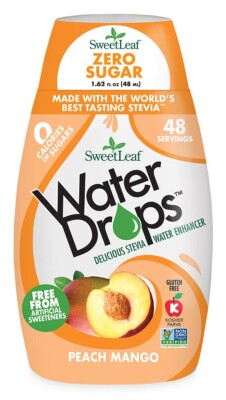 SweetLeaf WaterDrops, Peach Mango, 1.62 Fl Oz (Pack of 1) EXP 05/24