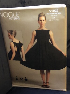   VOGUE #V1102-DESIGNER ANDREA KATZ-LADIES COCKTAIL GOWN PATTERN 6-12