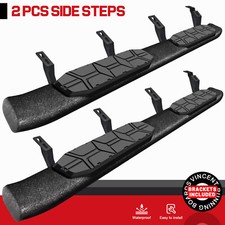For 24-26 Toyota Tacoma Doublecrew Cab Side Steps Curved 4.3 Running Board Blk