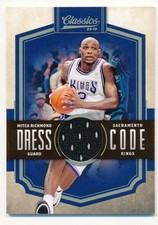 MITCH RICHMOND 2009-10 CLASSICS DRESS CODE #21 SP JERSEY PATCH KINGS #058/199