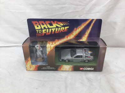 ミニカー CORGI Back to the Future DeLorean 2001 Corgi Back to the Future Delorean Car & Doc Brown Figure