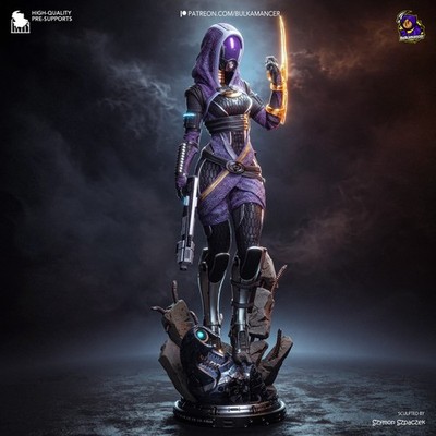 Tali | Mass Effect | Bulkamancer | UNPAINTED | 1/8 Scale Resin Kit