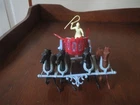 Marx original Vintage Ben Hur playset chariot with 4 Horses team & Driver