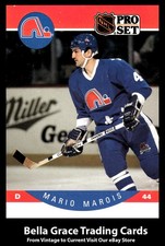 1990-91 Pro Set Mario Marois #253 Quebec Nordiques NHL Hockey 