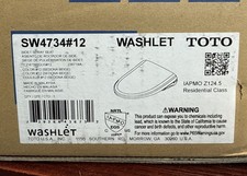 TOTO SW4734 12 WASHLET Electronic Bidet Toilet Seat, Elongated, BEIGE READ 