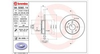 2X Magneti Marelli Bremsscheibe 360406021600 FüR Abarth Alfa RU8 Ford KA 240Mm 1