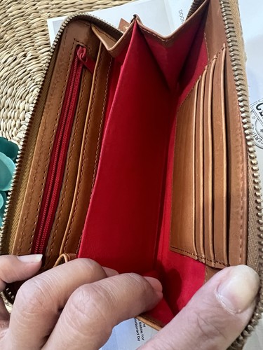 Authentische Dooney & Bourke Leder-Geldbörse mit Python-Prägung und umlaufend - Bild 7 von 14