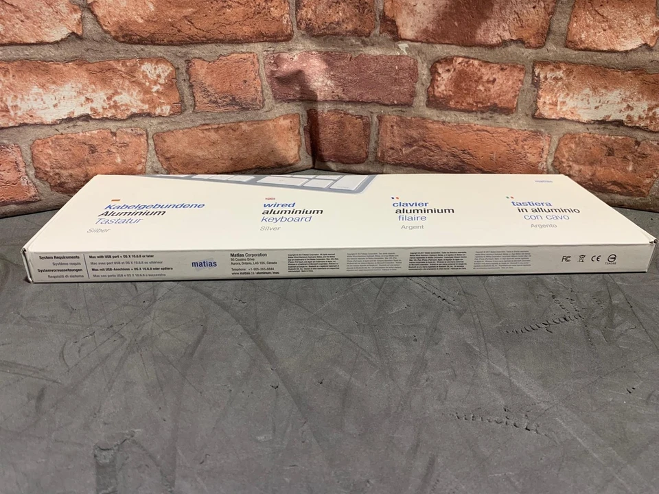 Matias FK318S-UK Aluminium USB Keyboard for Apple Mac QWERTY UK Layout Silver - Image 3 of 4