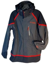 Columbia titanium mens bugaboo omnitech parka small black grey waterproof layer
