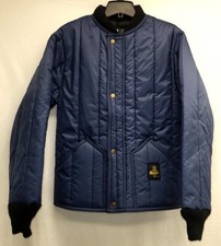 RefrigiWear Men's Cooler Wear Fiberfill Insulated Workwear Jacket/ Blue/Size S/P