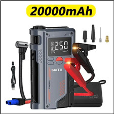 4-in-1 Auto Starthilfe Jump Starter Luftkompressor 20000 mAh Booster Ladegerät 